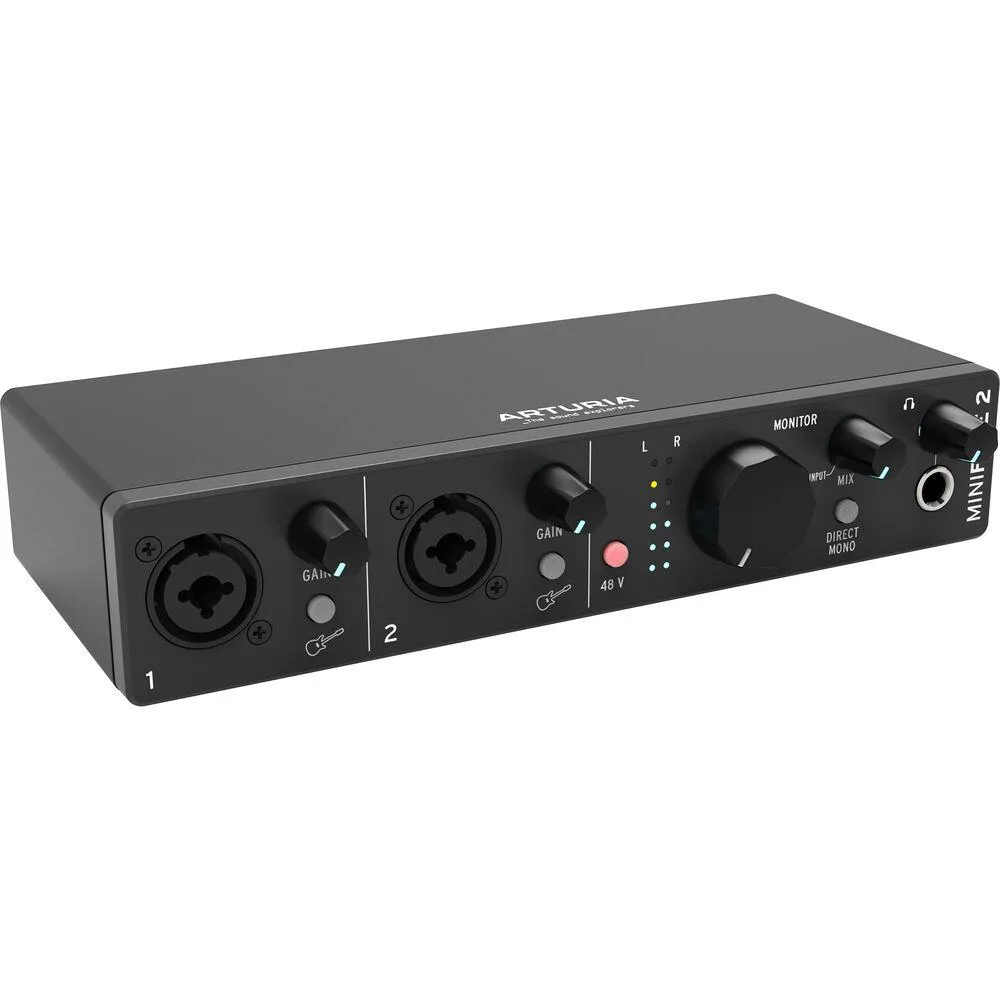 Arturia Arturia MiniFuse 2 USB-C Audio MIDI Interface Black — product photo