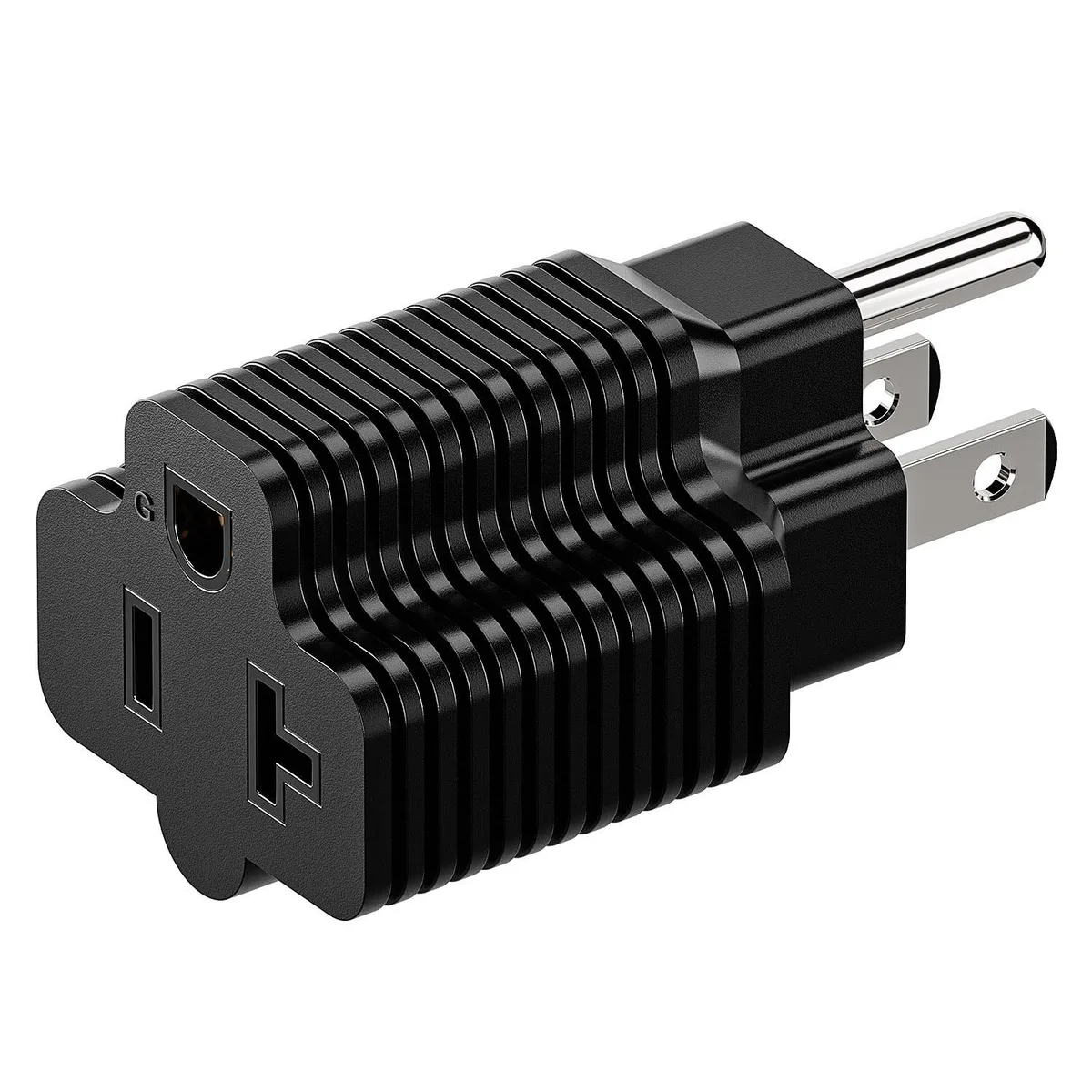 LORDWORLD LORDWORLD NEMA 5-15P to 5-20R Adapter 15A 20A 125V AWG 14 — product photo