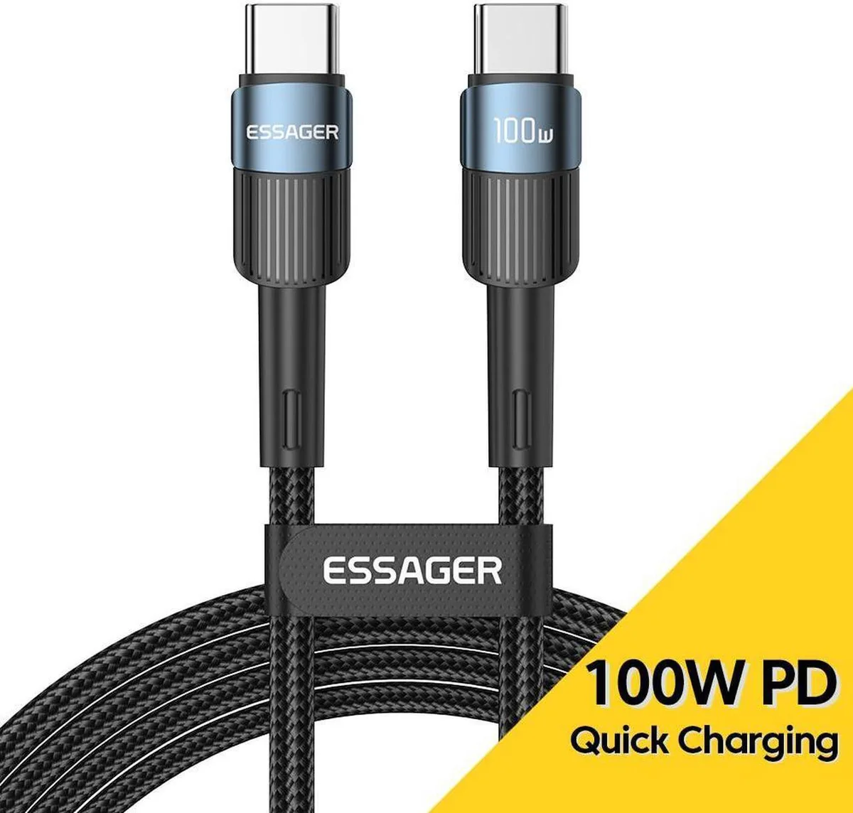 SMUGDESK SMUGDESK 100W USB C to USB C Cable 6.6ft Black 1 Pack — product photo