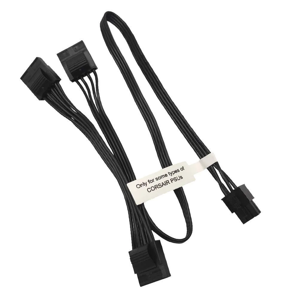  Corsair PSU 6-pin to 3x Molex 4-pin power cable 20in — product photo