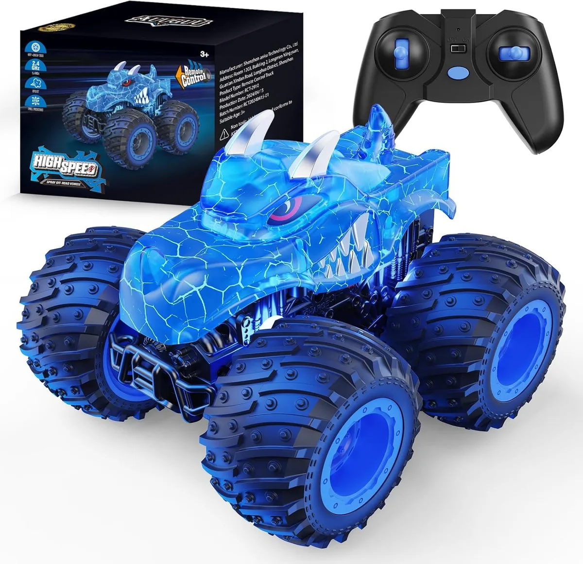 usbroway usbroway 2.4GHz RC Monster Truck with Light Spray — product photo