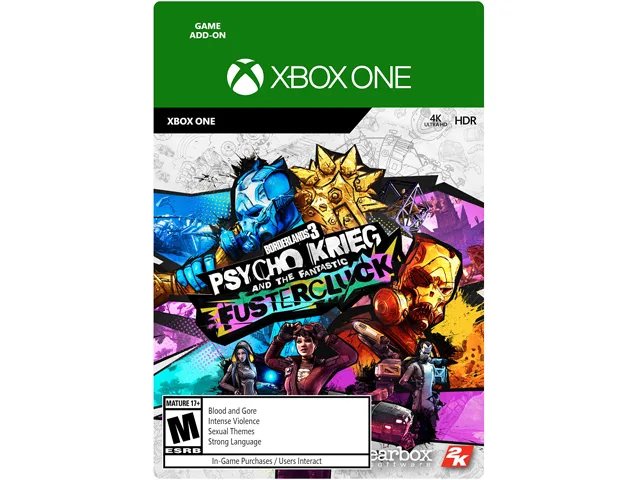 2K GAMES 2K GAMES Borderlands 3 Psycho Krieg Fantastic Fustercluck DLC 4 Xbox One Downloadable Game 7D4-00578 — product photo