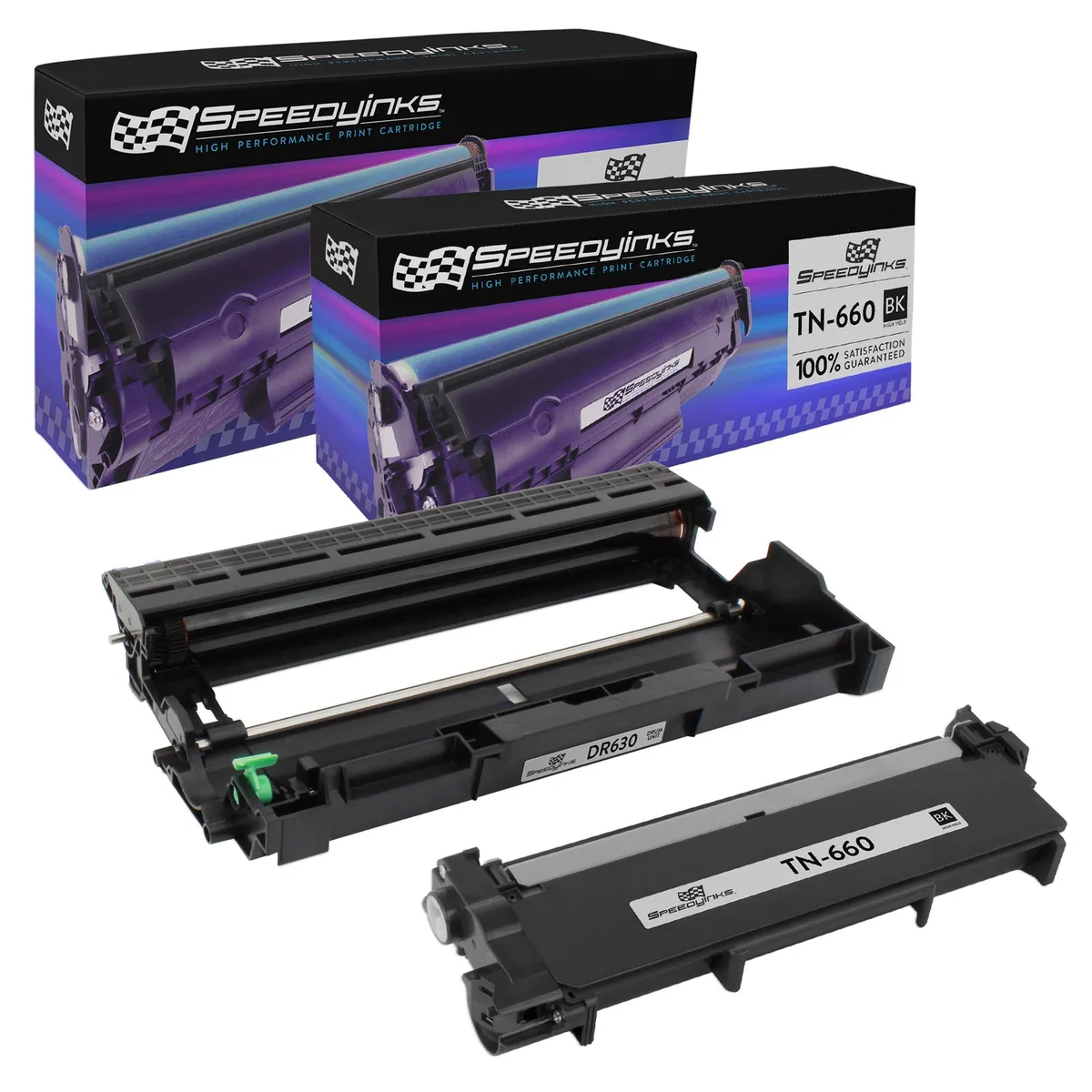 SpeedyInks SpeedyInks Compatible Toner &amp; Drum for Brother TN660 DR630 2-Pack — product photo