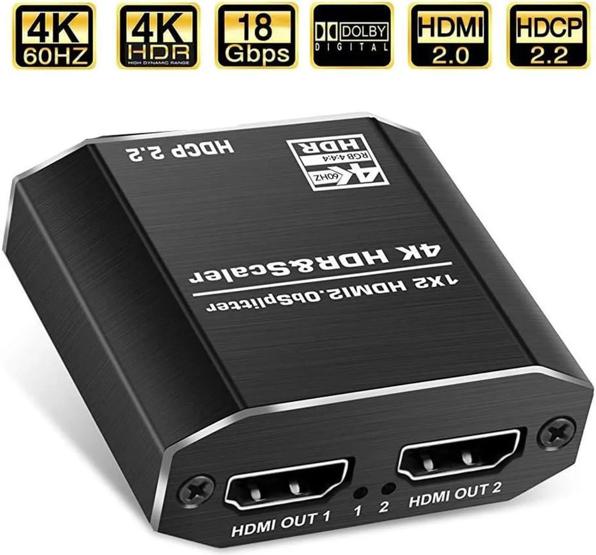 Vszerda Vszerda HDMI Splitter 1x2 4K 60Hz EDID 4 mode — product photo