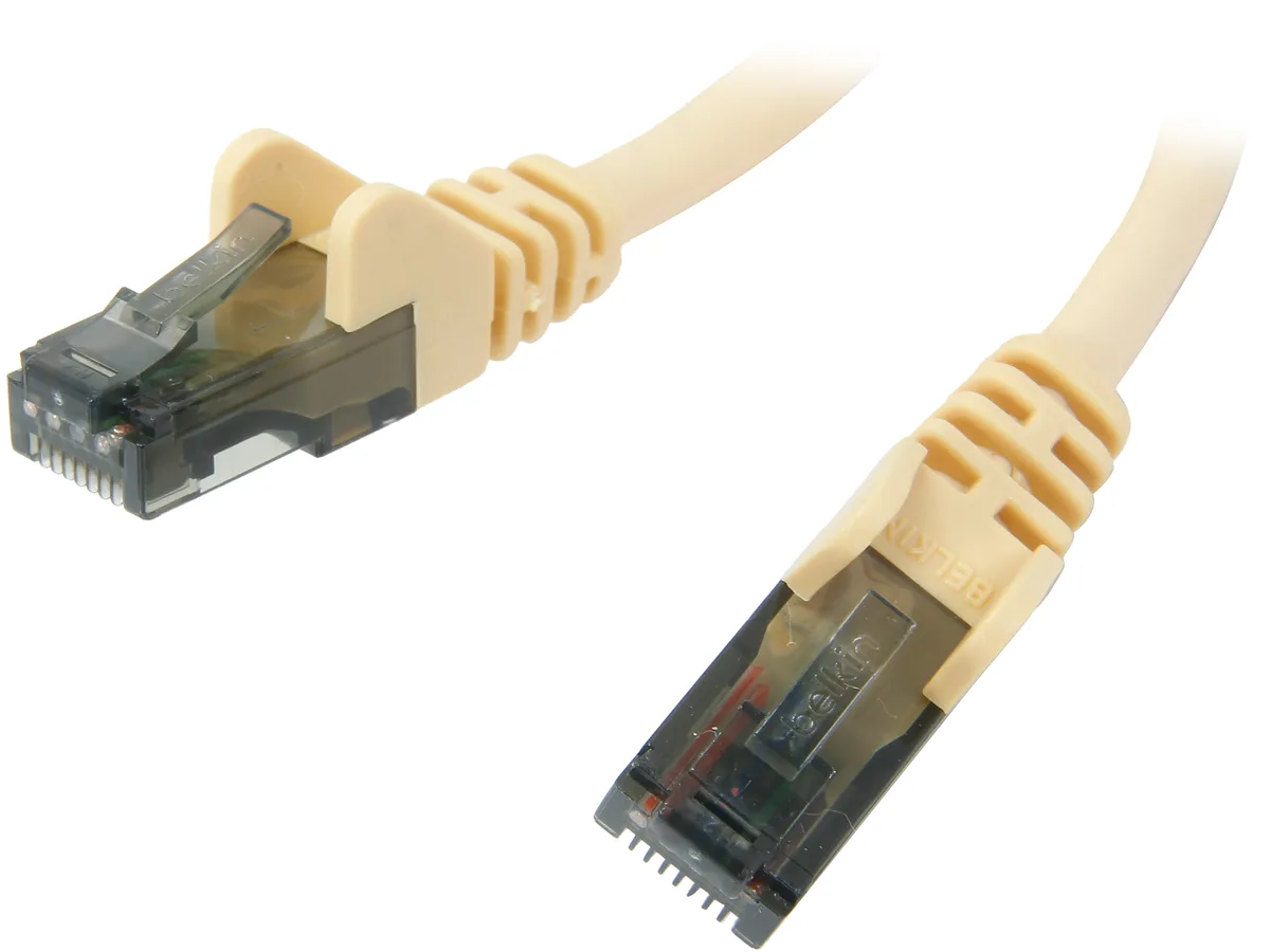 Belkin Belkin A3L980-02-YLW-S 2 ft Cat 6 RJ45 network ethernet cable Yellow — product photo