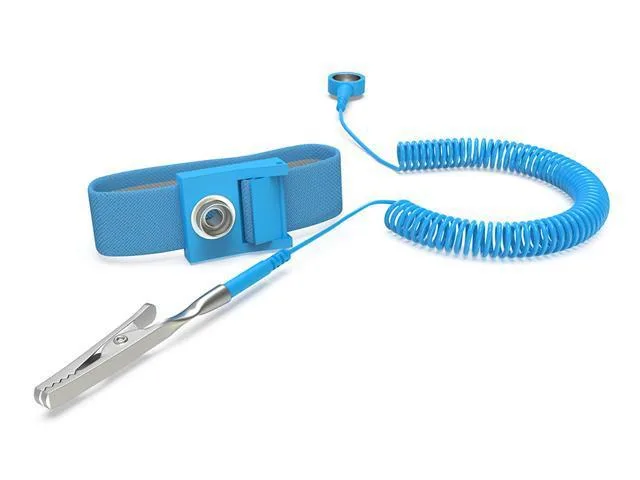 WISDUM WISDUM 2 Pcs Blue Anti-Static Wrist Strap 6 ft — product photo