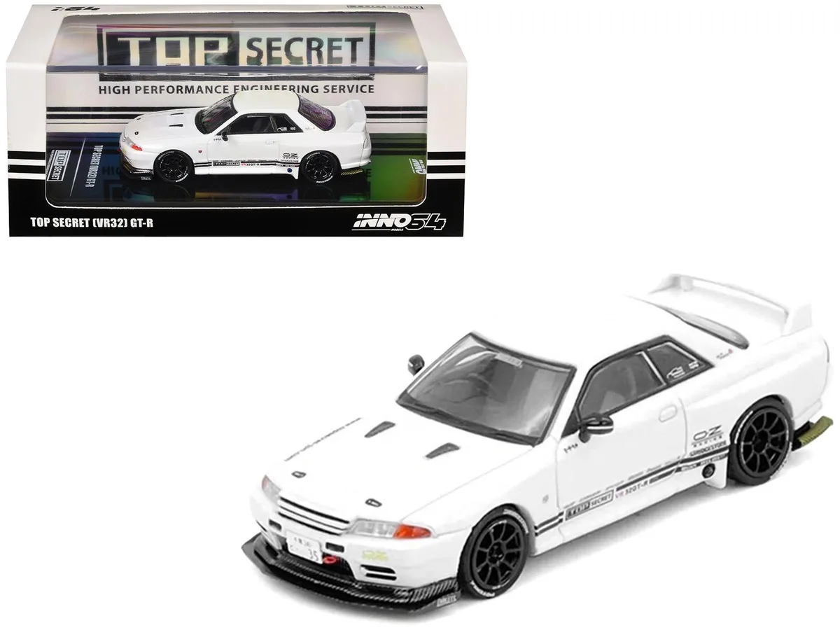 Inno Models Inno Models Nissan Skyline Top Secret VR32 GT-R RHD White 1/64 Diecast Hobby Collectible — product photo