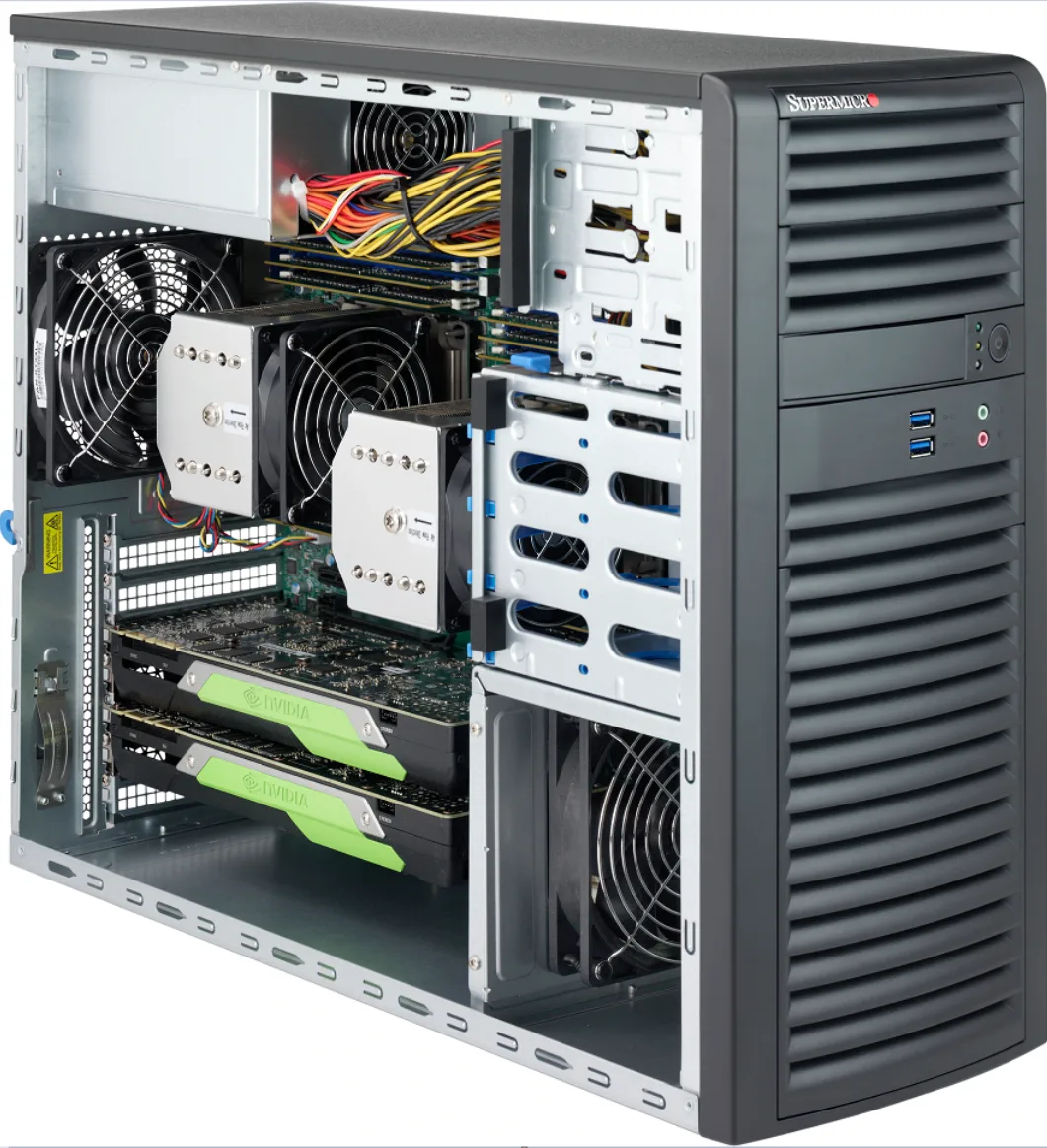 Supermicro Supermicro CSE-732D3-1K26B 1200W server chassis — product photo
