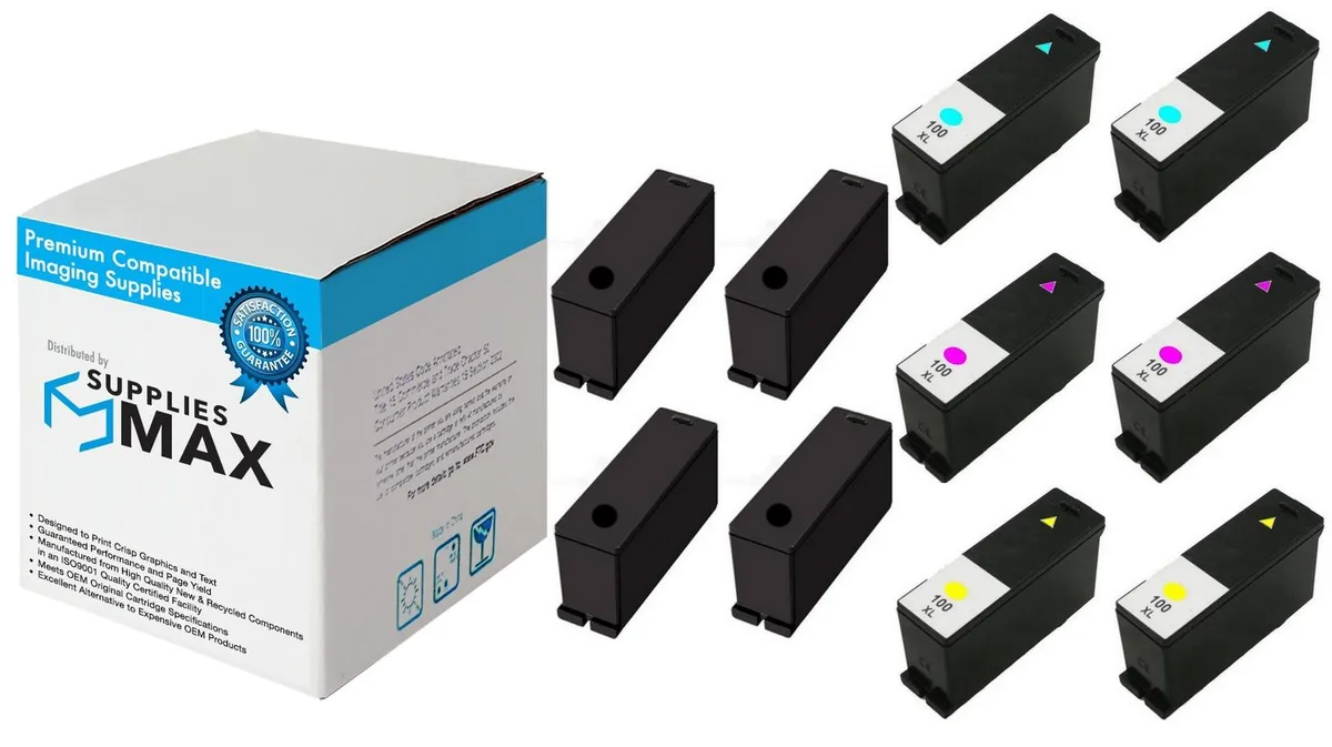 SuppliesMax SuppliesMax 105XL/100XL High Yield Inkjet Combo Pack (4BK/2C/M/Y) 600 pages — product photo