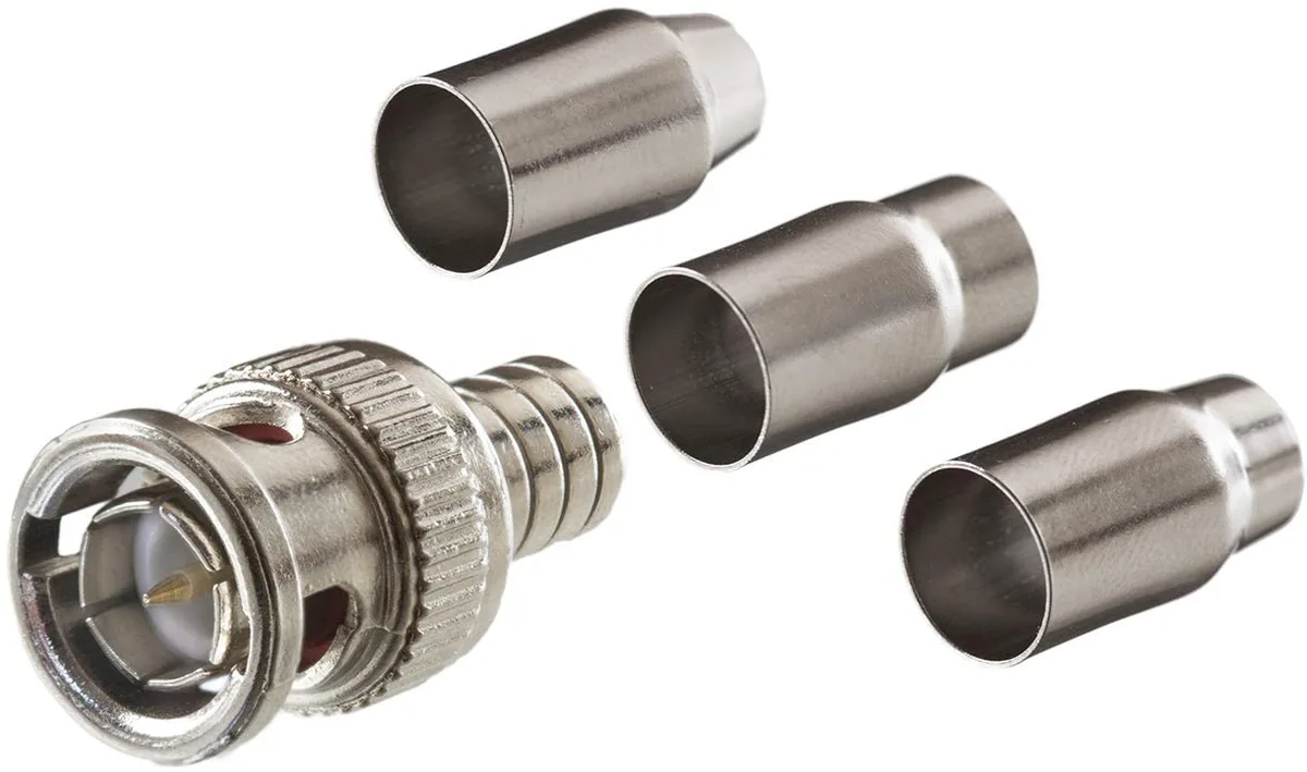 TRIPLETT - TOOLS &amp; METERS TRIPLETT - TOOLS &amp; METERS BNC Male Crimp Connector 75 Ohm 10 Pack — product photo