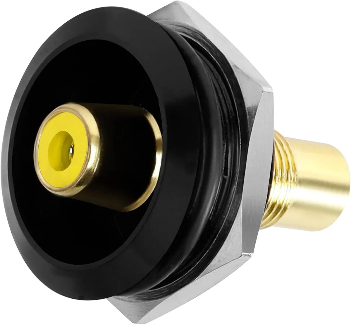Boxwave Boxwave Gold Plated RCA Female to Female Panel Mount Adapter Yellow — product photo