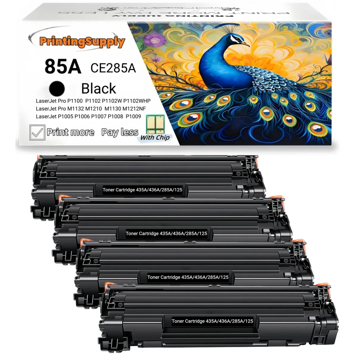 Ninestar Technology Ninestar Technology 85A toner cartridge 4 pack black — product photo