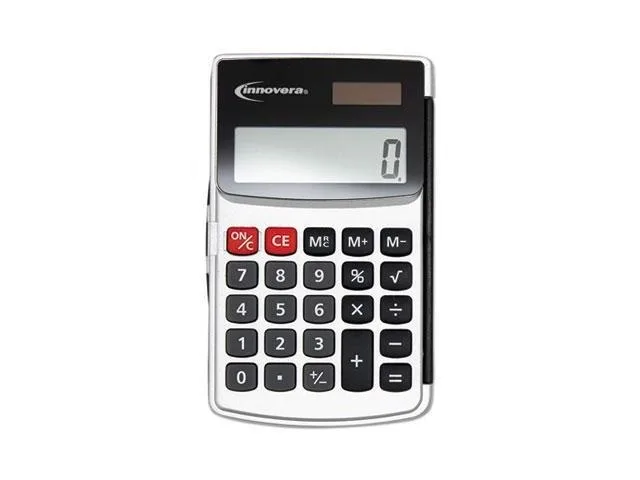 Innovera IVR15922 handheld calculator with flip hard case