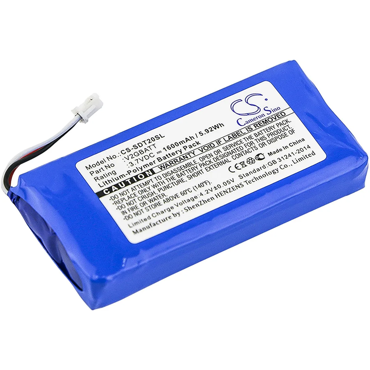 Cameron & Co Cameron & Co DS-CS-SDT20SL standard battery 1.6 Ah — product photo
