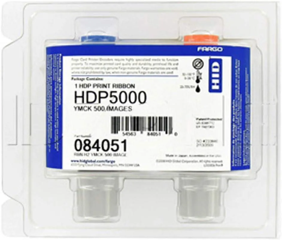 Fargo Fargo YMCK Color Ribbon 84051 for HDP5000 Printer — product photo