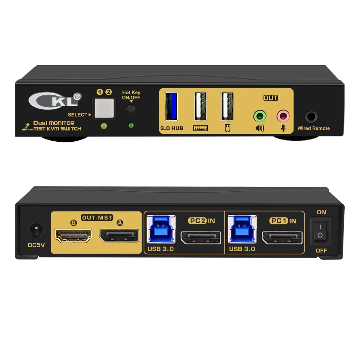 Vszerda Vszerda CKL-622DH DisplayPort 1.4 MST KVM Switch — product photo