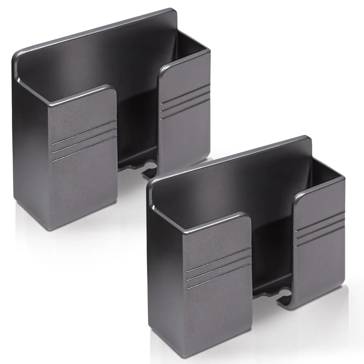  GrliTra 2 Pcs Wall Mount Phone Holder Grey 3.9×1.2×3.4 in — product photo