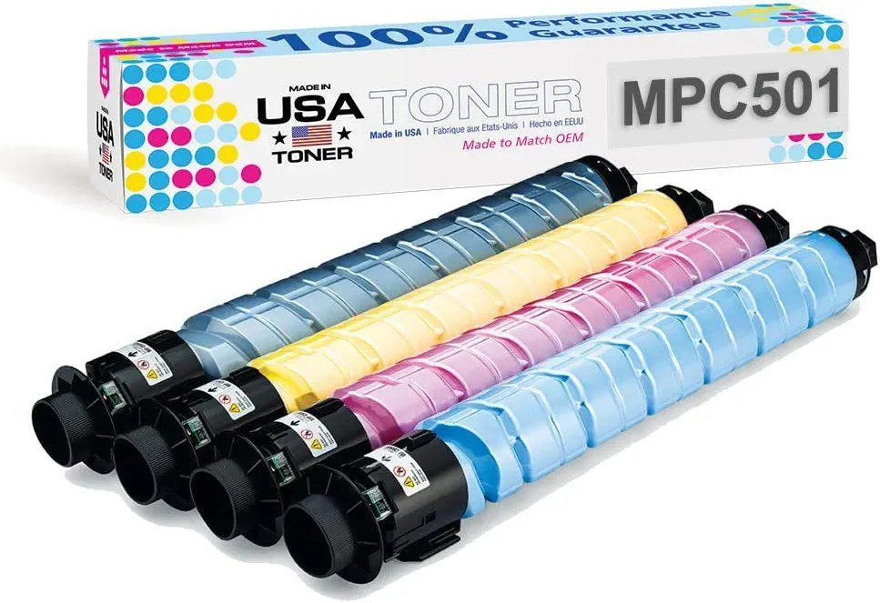 MADE IN USA TONER MADE IN USA TONER Yellow Toner Cartridge for Ricoh MP C501SP 12000 pages — product photo