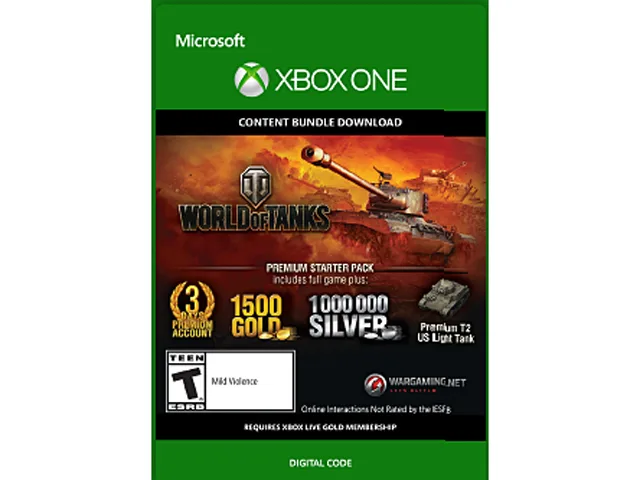 Microsoft Microsoft 7D4-00078 World of Tanks Premium Starter Pack downloadable game — product photo