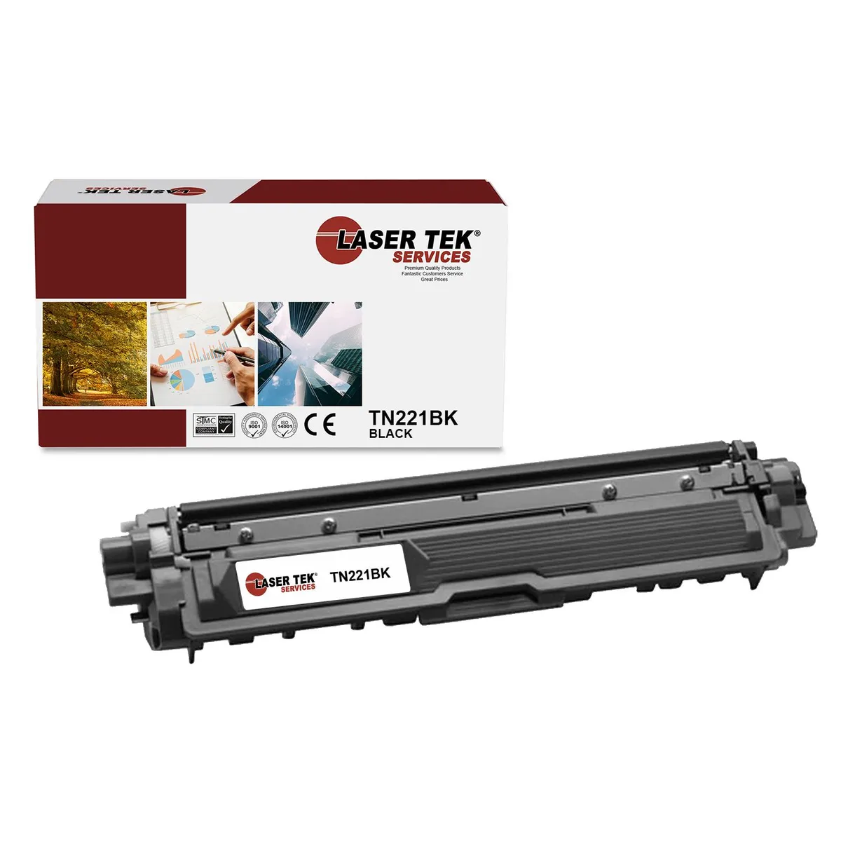 Laser Tek Services Laser Tek Services TN221BK Black Toner Cartridge 2500 Pages — product photo
