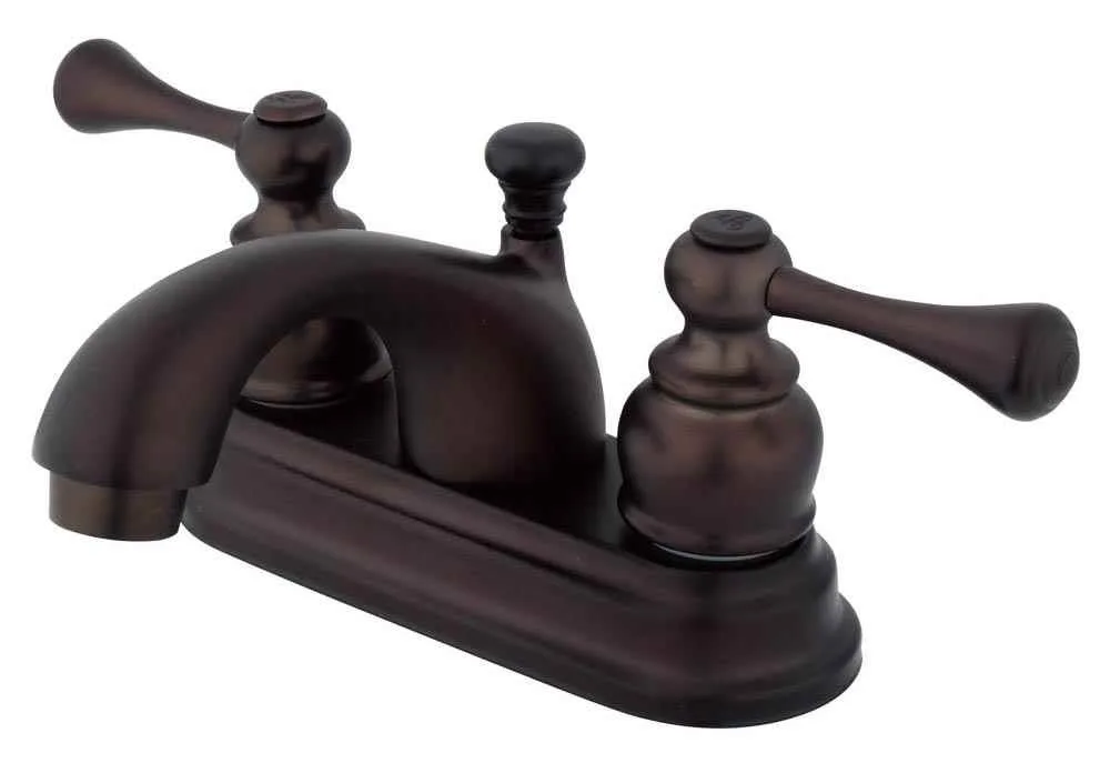 Kingston Brass KB3605BL vintage centerset lavatory faucet in oil rubbed bronze finish