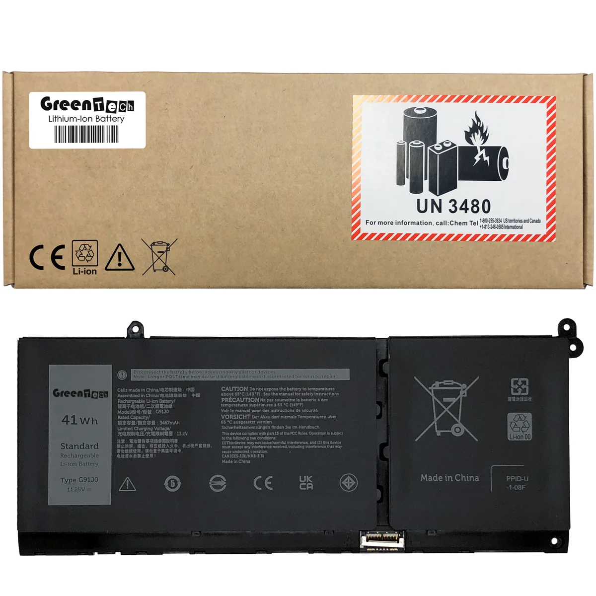 NShi NShi G91J0 42WHR 11.25V laptop battery — product photo