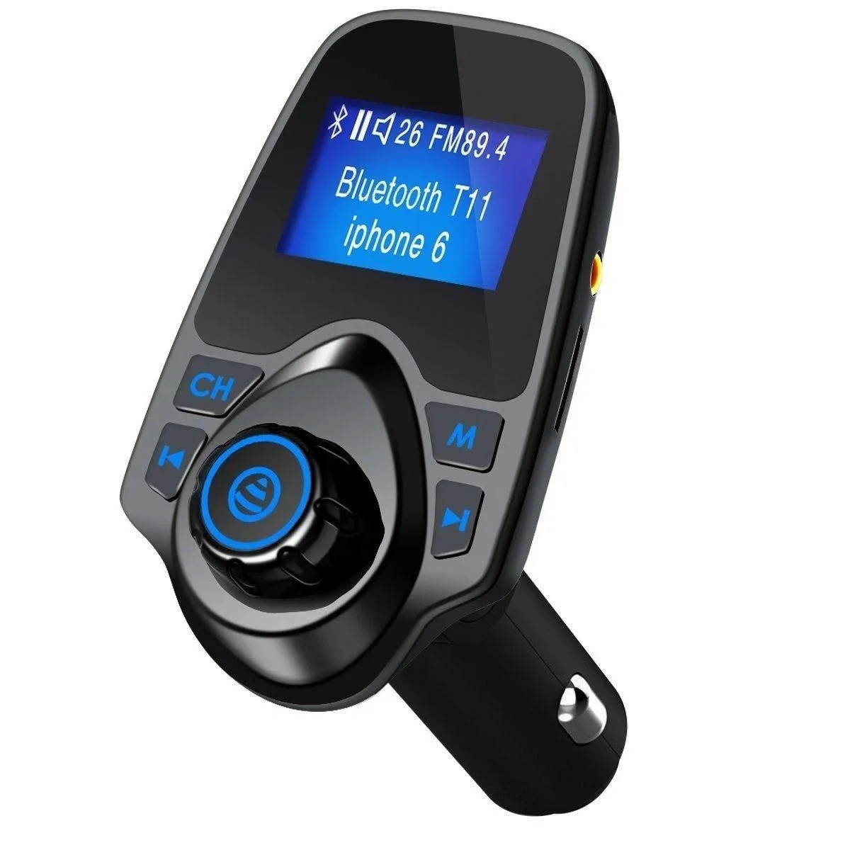 RAYBESTOS UNBRANDED RAYBESTOS UNBRANDED Bluetooth FM Transmitter 1.44in Screen Dual USB 2.1A 3.5mm AUX — product photo