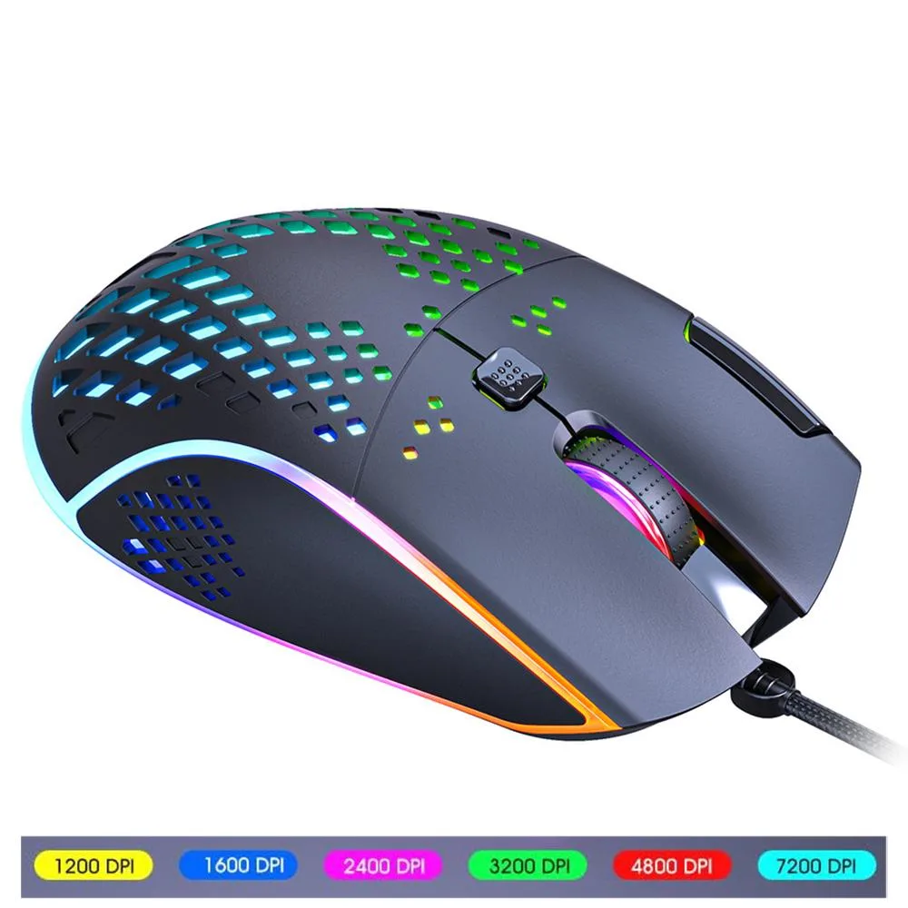 SMA SMA 7-Button Wired Gaming Mouse 7200 DPI RGB Black — product photo