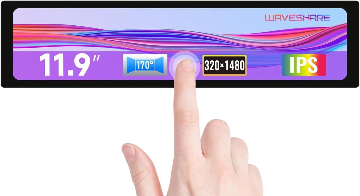 BFKK BFKK 11.9inch Capacitive Touch Screen LCD 320×1480 HDMI IPS point of sale monitor — product photo