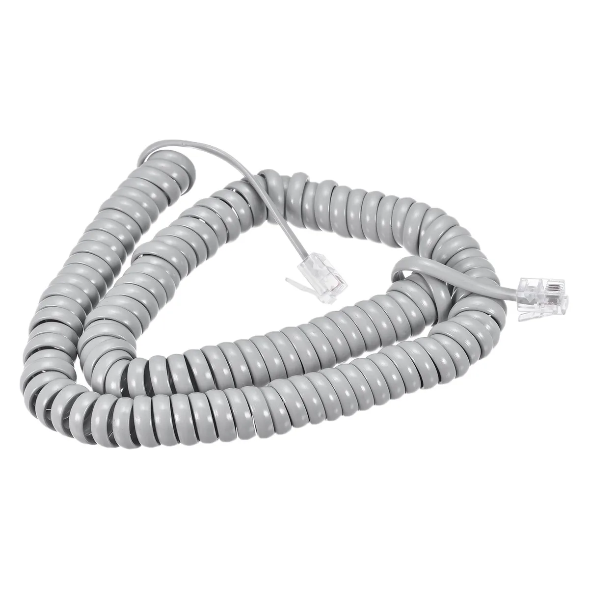 Unique-Bargains Unique-Bargains Telephone Handset Cord 4P4C 16.4 ft Grey 2 Pack — product photo