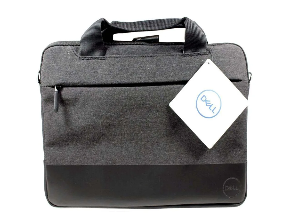 Heather gray polyester sleeve case with blue interior for 13 inch devices