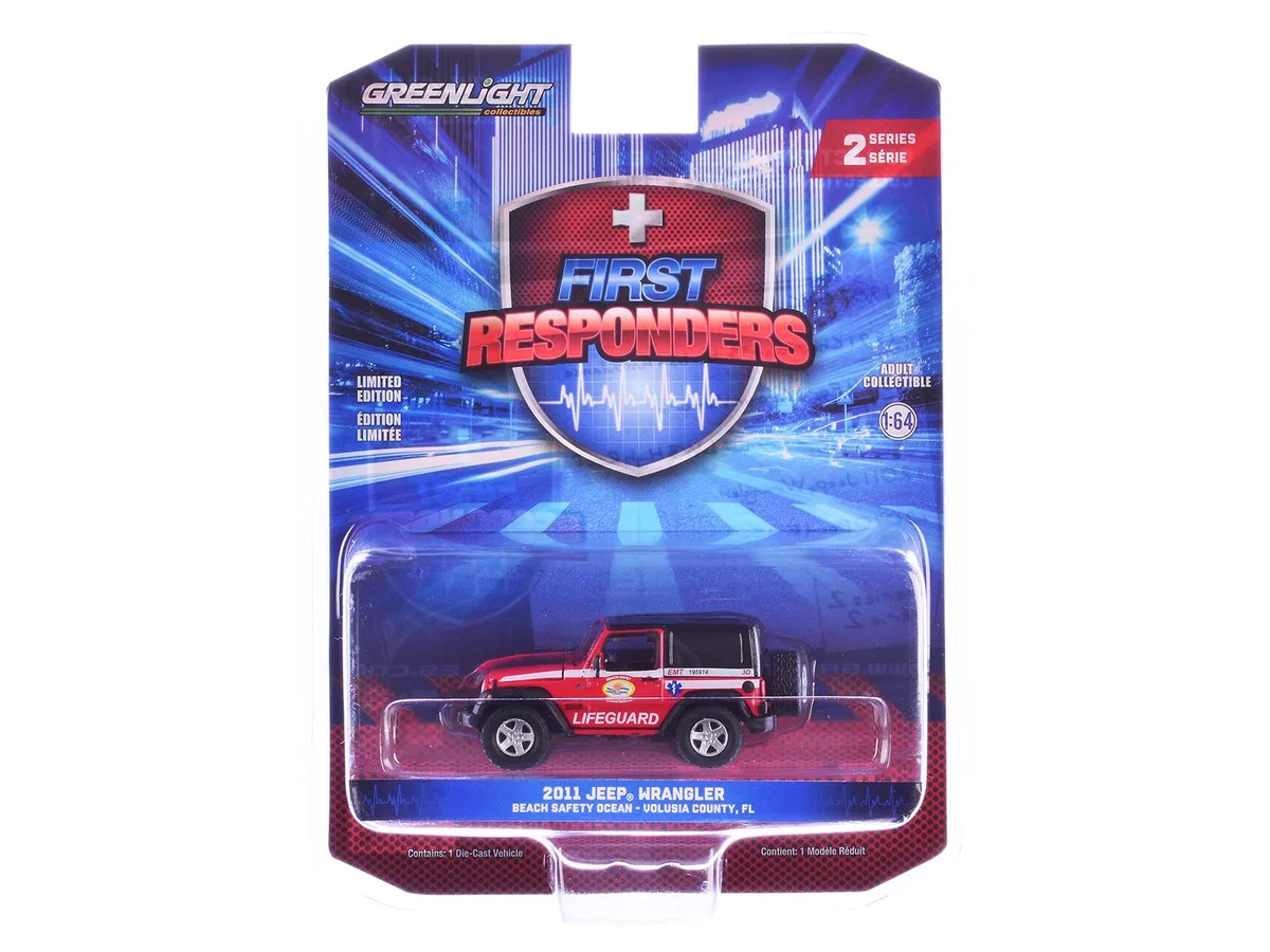GREENLIGHT GREENLIGHT 2011 Jeep Wrangler "First Responders" Series 2 1/64 Diecast Hobby Collectible — product photo
