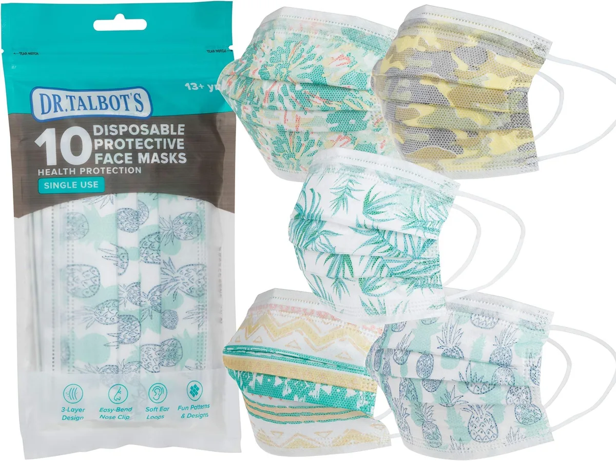Dr. Talbot's Disposable Teen Face Mask 13+ 10 Count — product photo
