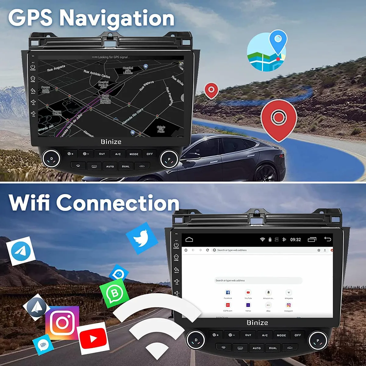 Binize Binize Android 13 10 Inch Receiver for Honda Accord 2003-2007 — product photo