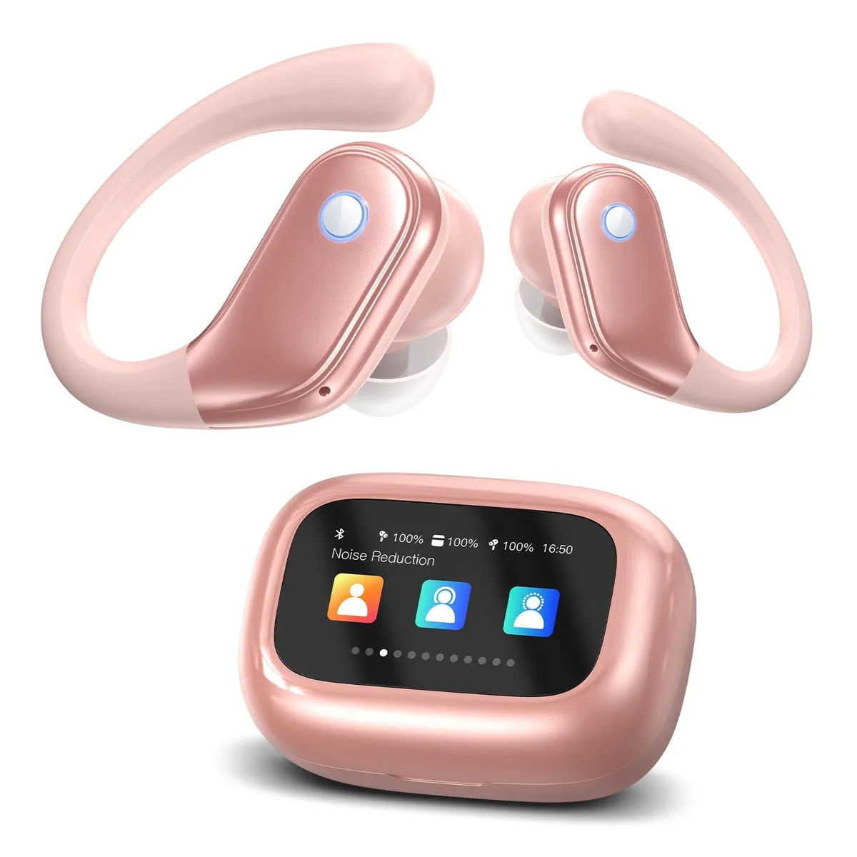 No Sew No Sew TP01 wireless earbuds Bluetooth 5.4 Rose Gold — product photo