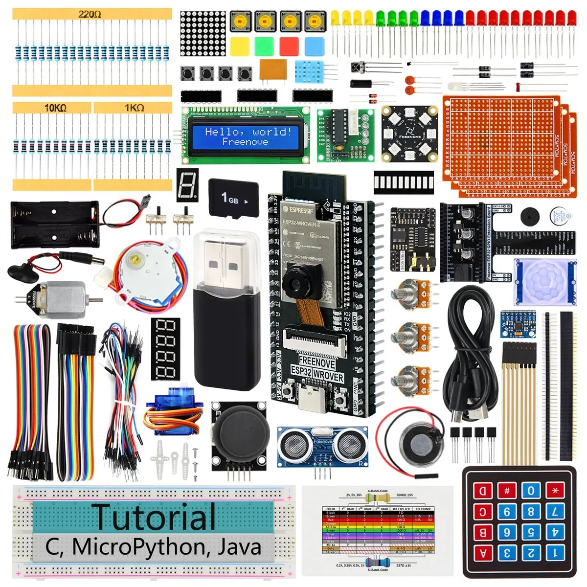 KEHIPI KEHIPI FNK0047B ESP32 CAM development board 240 items 122 projects 795-page tutorial — product photo