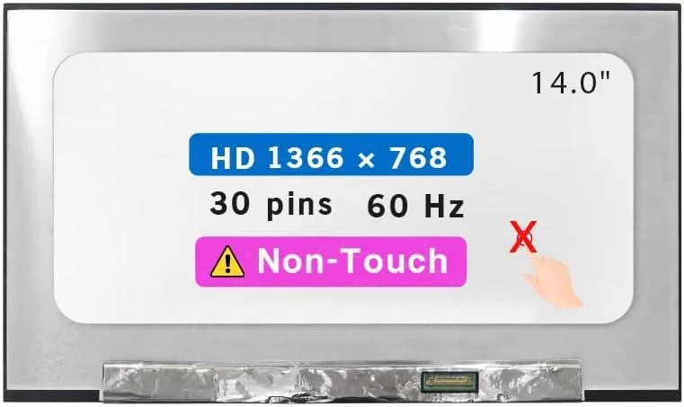 NUOLAISUN NUOLAISUN 14.0" LCD laptop screen 1366x768 30-pin for HP Probook 440 445 G8 G9 — product photo