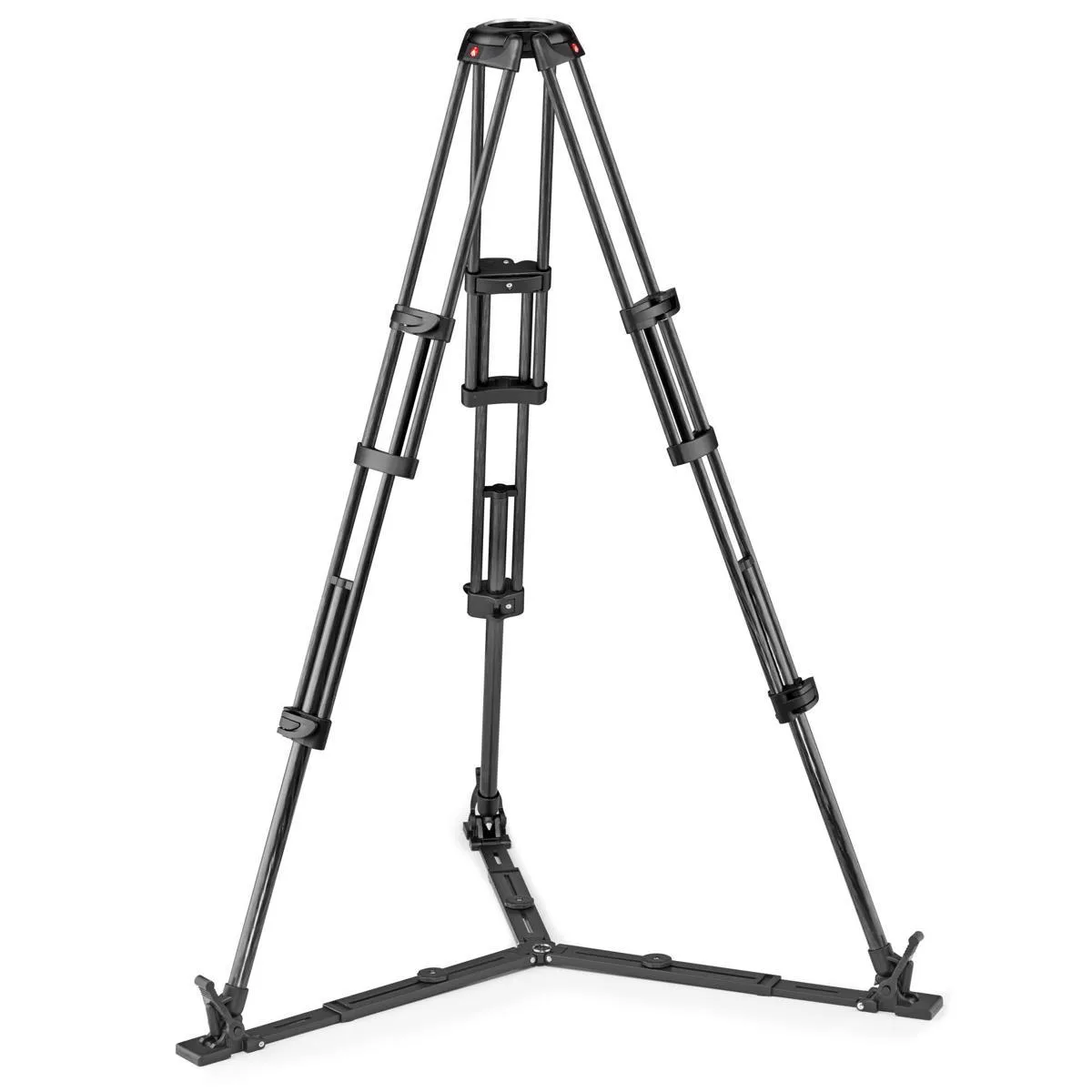 Manfrotto Manfrotto 3-Section Carbon Fiber Twin Leg Video Tripod 100/75mm Bowl Ground Spreader 20kg 158cm 3.27kg — product photo