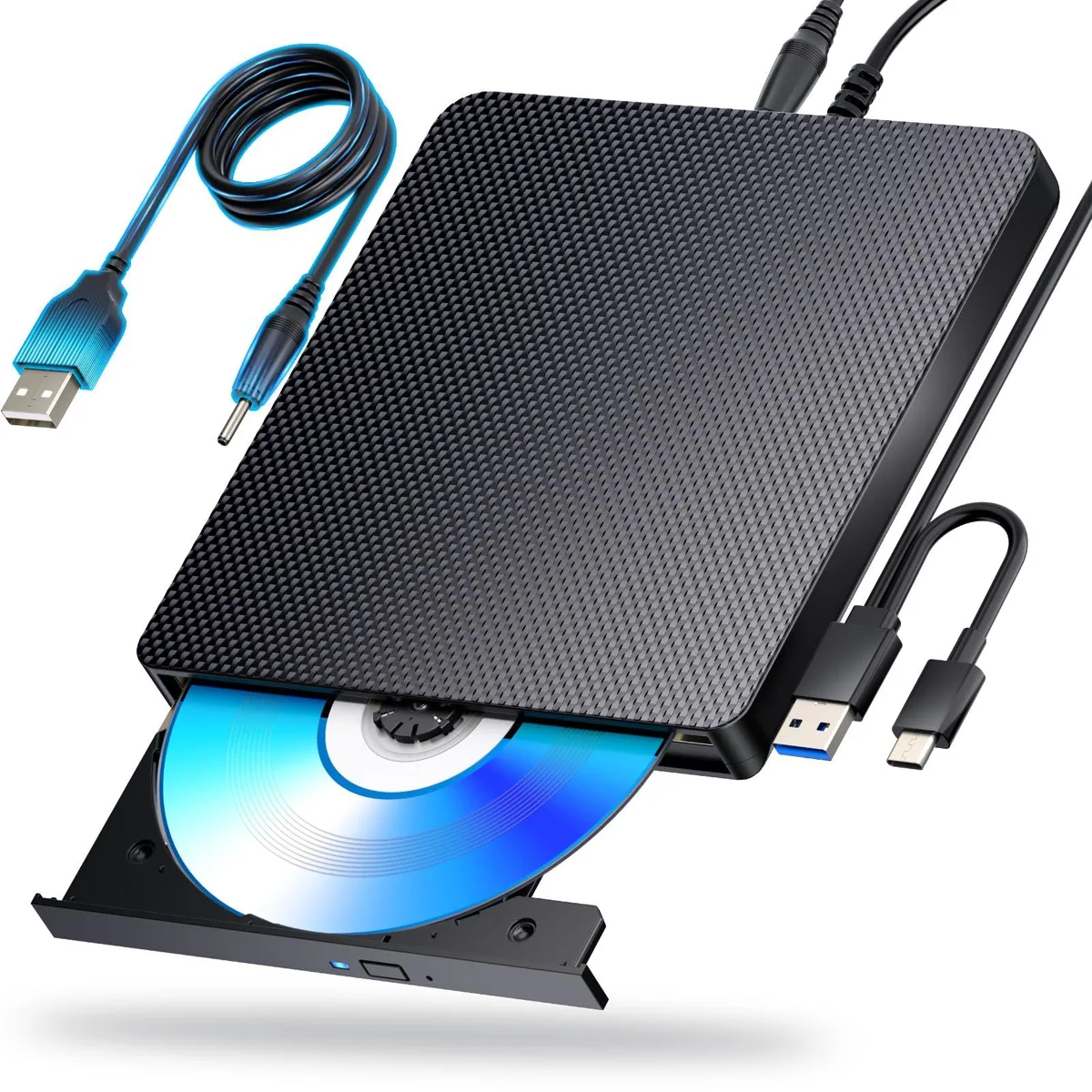 Dainty External Blu-Ray Drive USB 3.0 Type-C Black — product photo