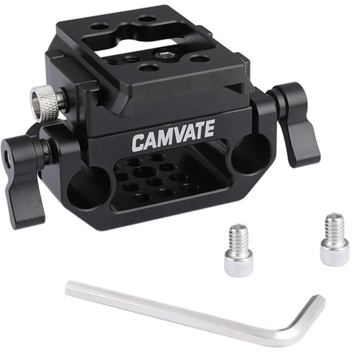 Camvate Camvate Manfrotto-Style QR Plate with 15mm Dual Rod Clamp — product photo