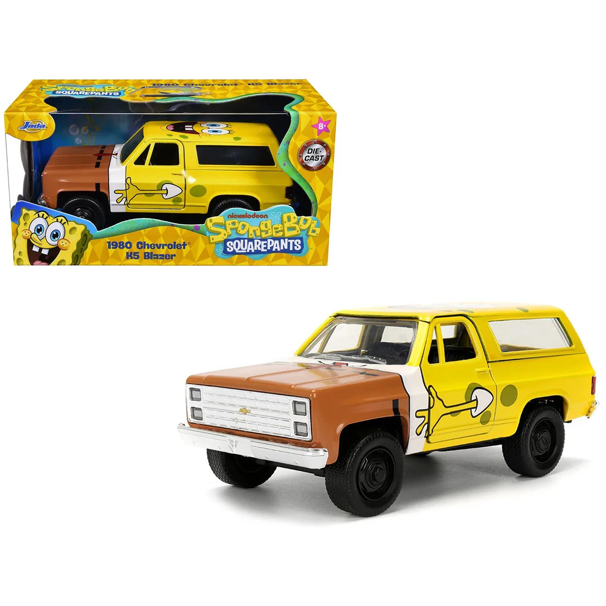Jada Jada 1980 Chevrolet K5 Blazer "SpongeBob Star" 1/32 hobby collectible — product photo