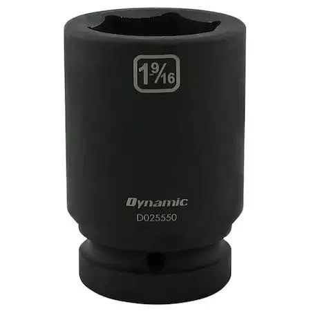 1-inch drive deep socket, 1-9/16 inch, black phosphate finish