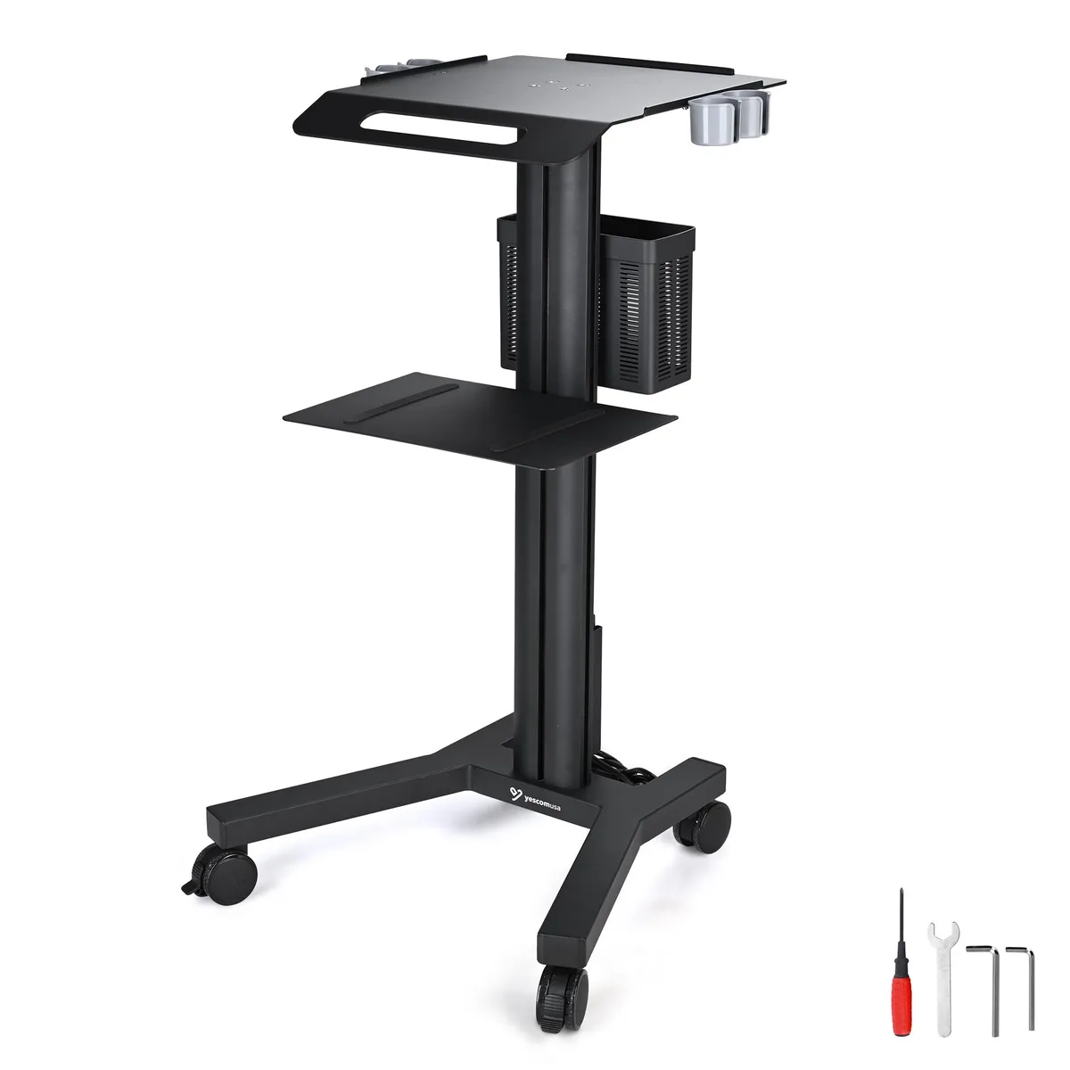 Yescom USA, Inc. Yescom USA, Inc. 41PCM005-12-06 2-Tier Medical Cart Mount — product photo