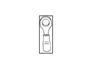 Thomas &amp; Betts Thomas &amp; Betts STA-KON 10RC-10 Ring Terminal 10 AWG Vinyl Yellow — product photo