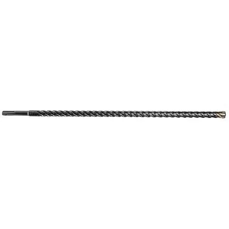 Set of SDS Plus drill bits with multi-cutter tips, silver finish
