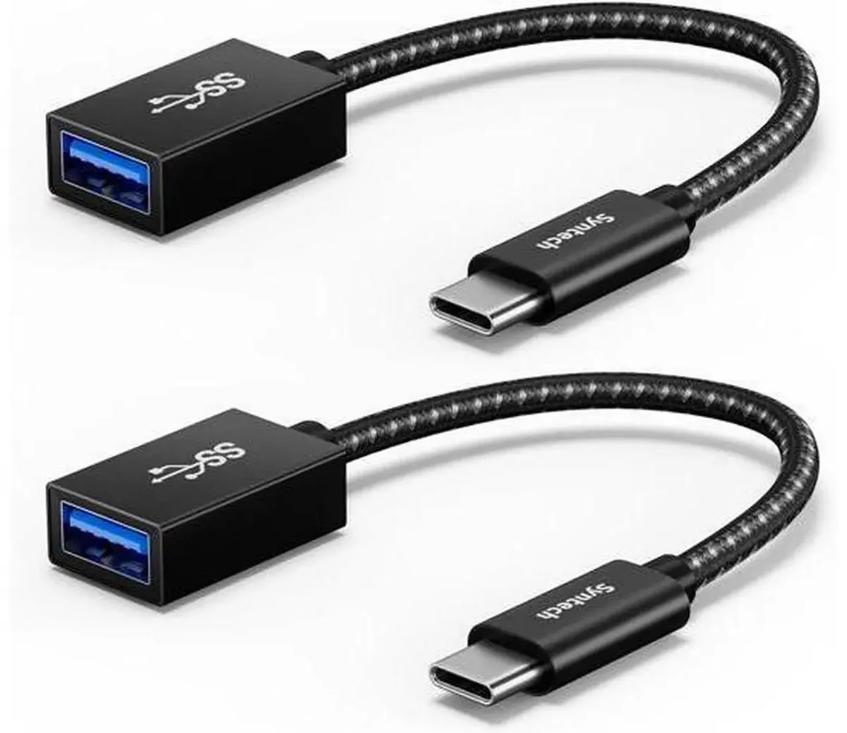 SMUGDESK SMUGDESK USB-C to USB-A Adapter 2-Pack USB 3 Thunderbolt 3 OTG — product photo