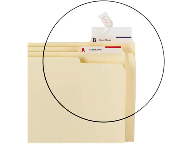 Smead Smead 67600 Seal &amp; View Label Protector 1.68x3.50 Clear 100/Pack — product photo