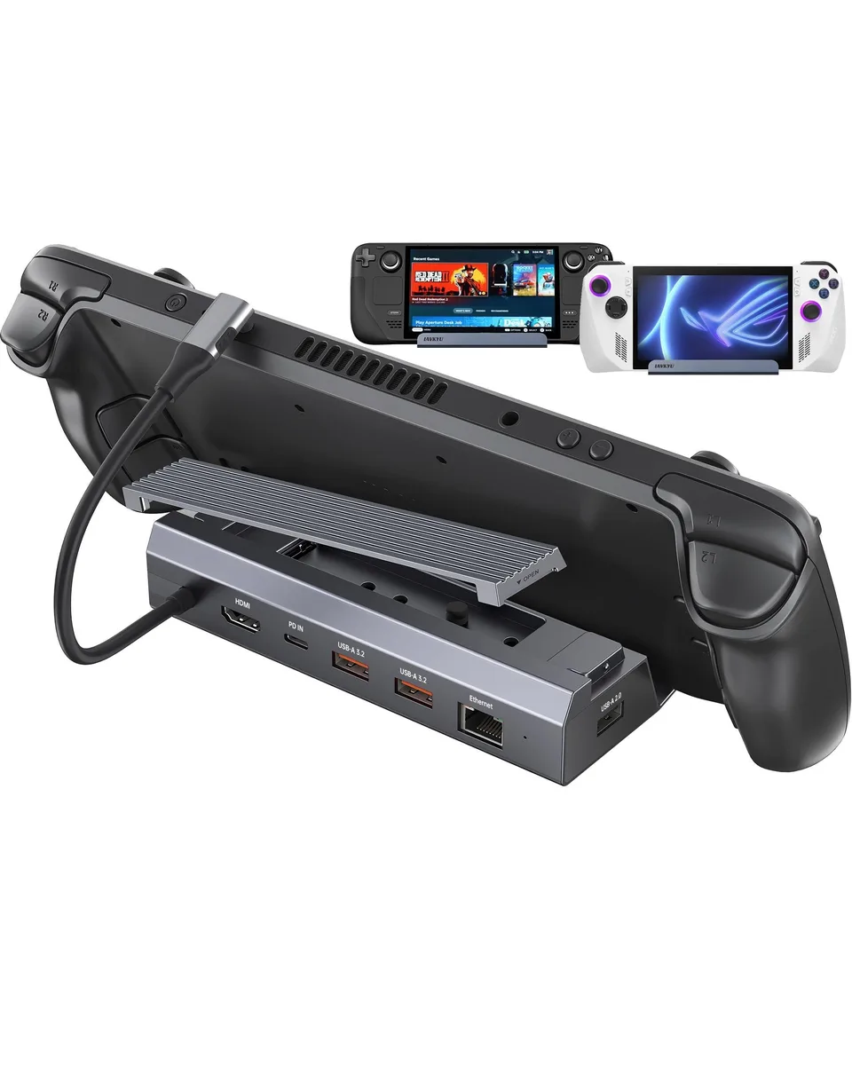 Barrow Mods Barrow Mods M.2 Steam Deck Dock 6-in-1 2 in 1 accessory — product photo