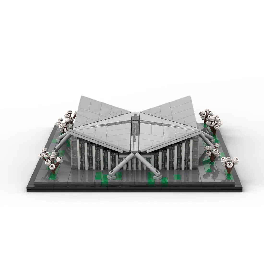 ZITIANYOUBUILD ZITIANYOUBUILD MOC-187425 Magdeburg Hyparschale Street Scene Building Blocks Set 1139PCS — product photo
