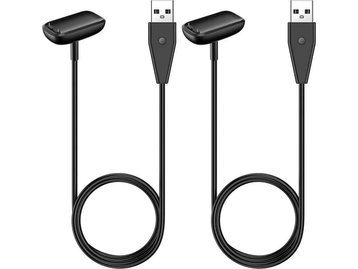BONAEVER BONAEVER 2-Pack Reset Button Charger Cable for Fitbit Luxe/Charge 5 3.3 ft — product photo